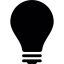 Light bulb turned off Symbol 64x64