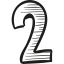 Number Two icon 64x64
