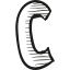 Letter C icon 64x64