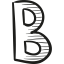 Letter B ícono 64x64