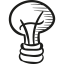 Draw Light Bulb icon 64x64