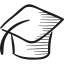 Graduate Cap icon 64x64