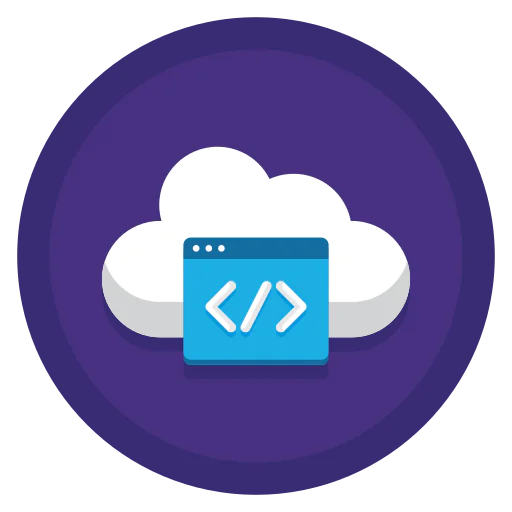 Cloud coding ícone