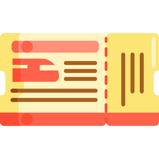 Train ticket icon
