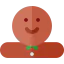 Gingerbread man icon 64x64
