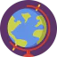 Earth globe icon 64x64