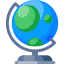 Earth globe icon 64x64