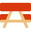Picnic table icon 64x64