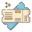 Movie ticket icon 64x64