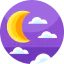 Crescent moon Ikona 64x64