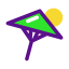 Sun umbrella ícono 64x64