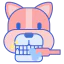 Tooth cleaning icon 64x64