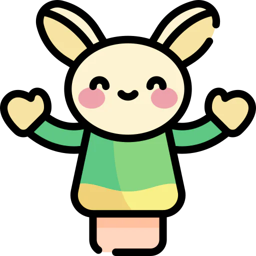 Hand puppet icon