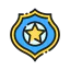Sheriff badge icon 64x64