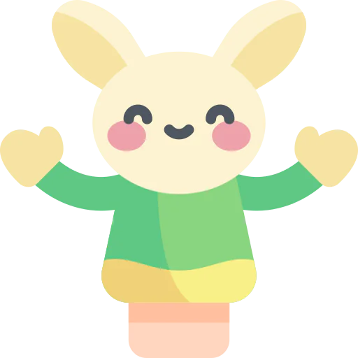 Hand puppet icon