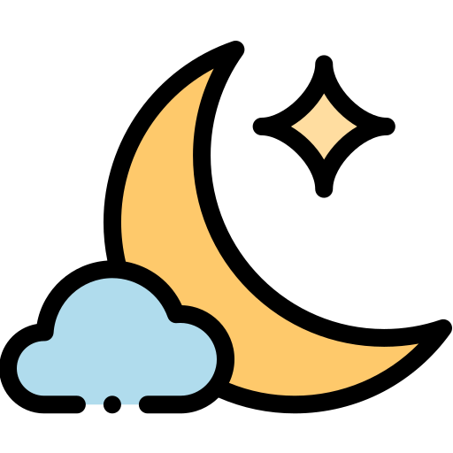 Cloudy night icon