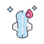 Sanitary napkin icon 64x64