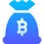 Биткойн-сумка иконка 64x64