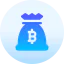 Биткойн-сумка иконка 64x64