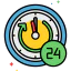 24 hours іконка 64x64