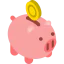 Piggy bank icon 64x64