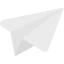 Paper plane ícono 64x64