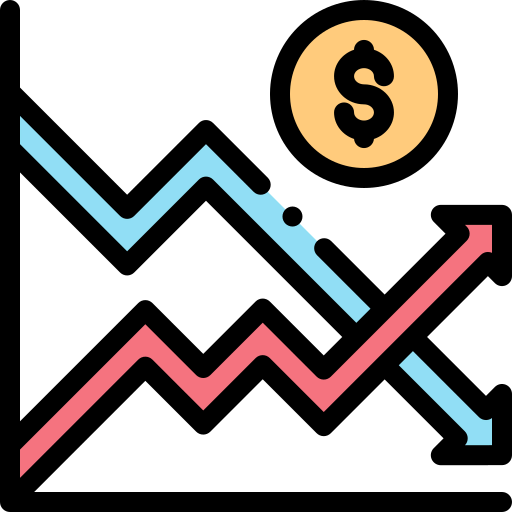 Line chart icon
