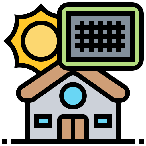 Solar panel icon