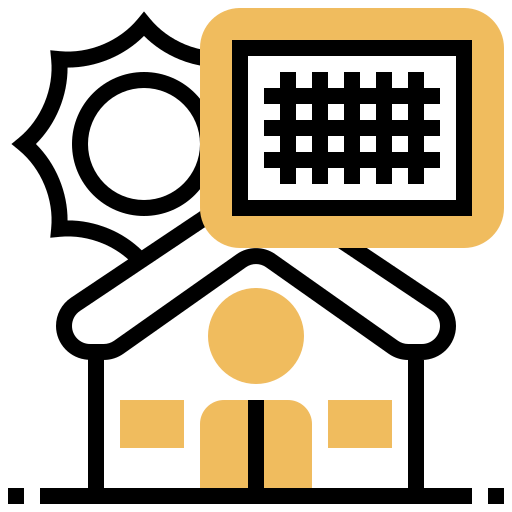 Solar panel icon