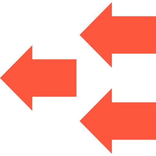 Left arrows icon