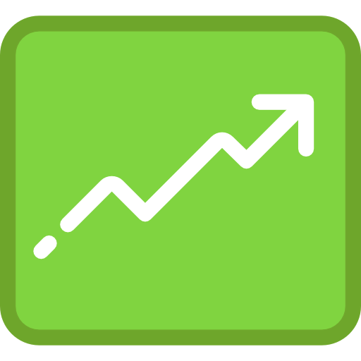 Line graph icon