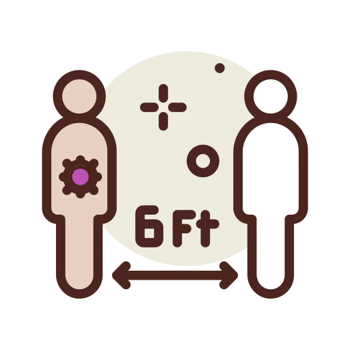 Keep distance icon