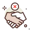 No handshake ícono 64x64