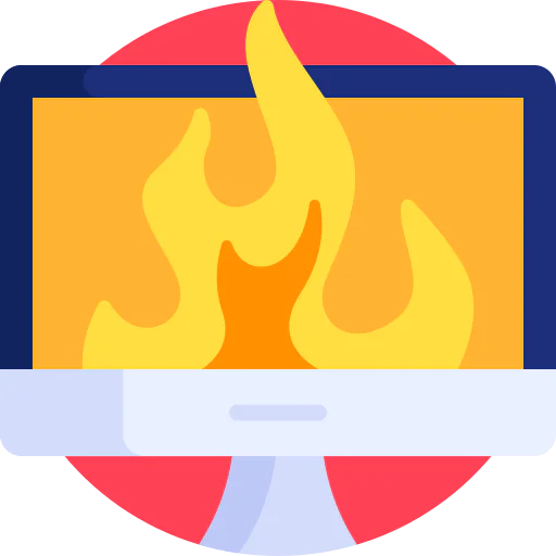 Cyber attack icon