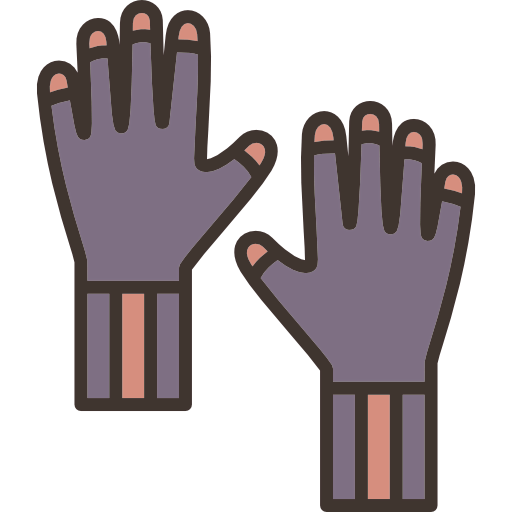Wool gloves icon