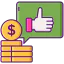 Cost per engagement アイコン 64x64