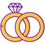 Wedding rings icon 64x64