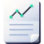 Line chart icon 64x64