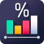 Bar chart icon 64x64