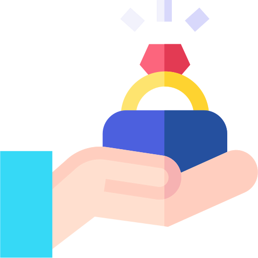Diamond ring icon