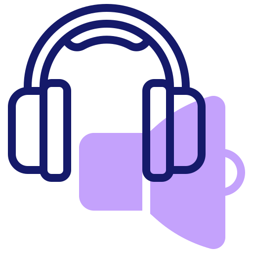 Audio headset icon