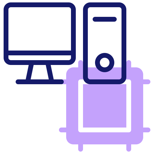 Desktop computer icon