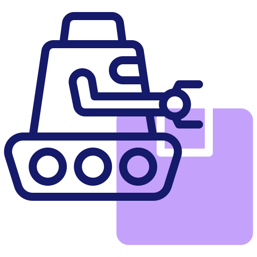 Robot assistant icon