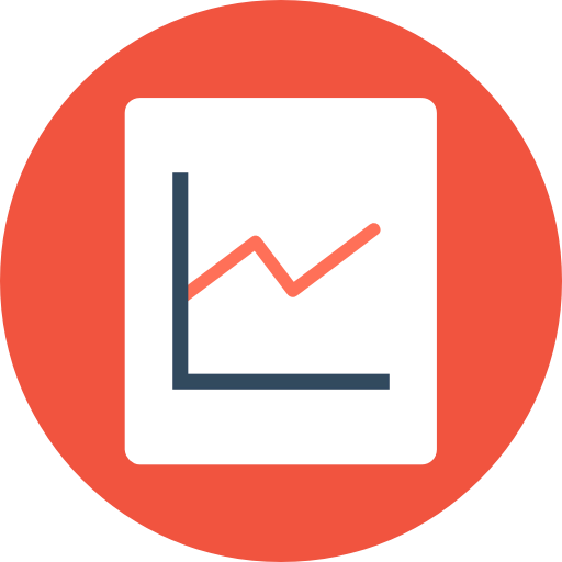 Line chart icon