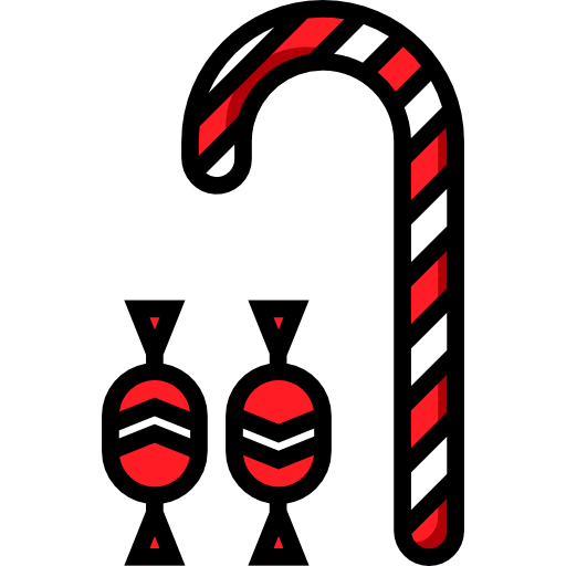 Candy cane icon