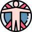 Vitruvian man icon 64x64