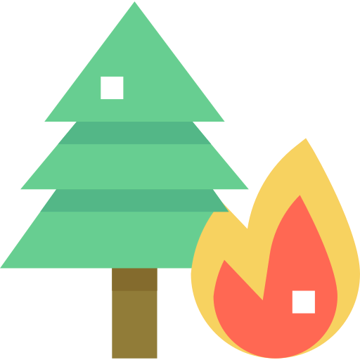 Forest fire icon