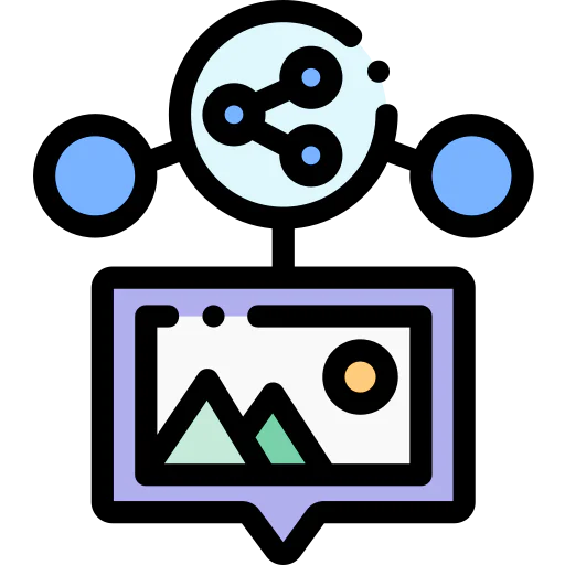 Sharing content icon