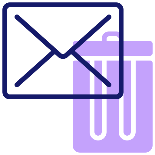 Delete message icon