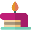 Birthday cake piece icon 64x64